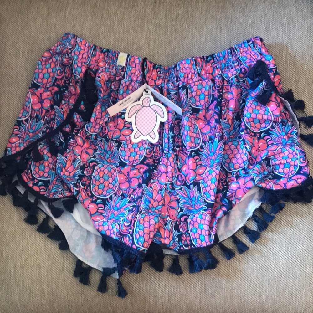 NWT Simply southern pineapple shorts